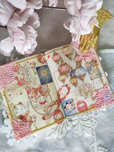 Fairy Lights Journal - READY STOCK/ art journaling/ scrapbook deco/ Whale Fall: Japanese Kitty in Spring PET tape