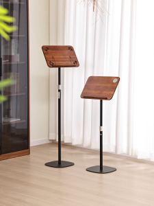 Adjustable Wooden Reading Stand Height 50–124cm Multi-Angle Book Holder for Adults & Children Carved/Pewter Style