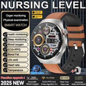2025 New For  Nursing Grade Blood Fat Smart watch ECG Blood oxygen Uric Acid Blood Pressure Health Monitoring Smart Watch
