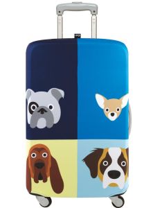 Loqi High Elasticity Waterproof Dustproof Luggage Cover Cartoon Pull Rod Suitcase Protective Outer Shell Childrens Bag Cover