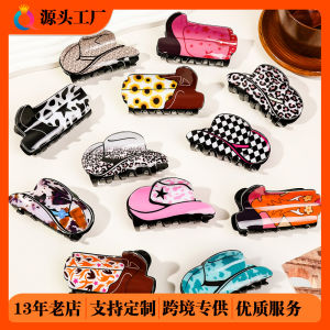 Kẹp Tóc Acrylic Shark Tail Phụ Kiện Tóc Nữ Phong Cách Anh Quốc Kẹp Tóc Đuôi Ngựa Mũ Giày Kẹp Tóc Phụ Kiện Tóc Mới