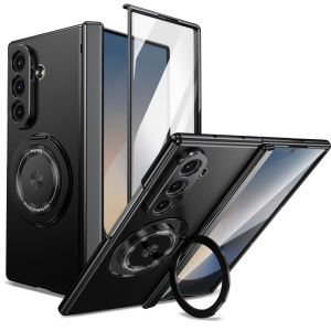 360 Rotation Stand Magnetic Hinge Protection Case For Samsung Galaxy Z Fold 8 Ultra Wide 7 6 5 4 3 Full Cover Scratch Resistant