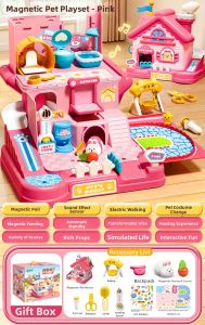 BEI JESS | Interactive Electronic Kitten Toy for Girls 3 to 6 Year Old Birthday Gift