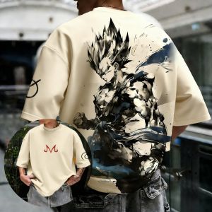 Bandai | Dragon Ball Anime Printed Cotton T-shirt 2026 Summer New Style Mens and Womens Loose Casual Street Trendy Short Sleeve Top