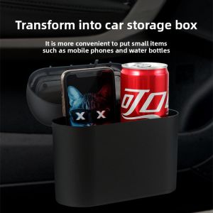 For Chery Tiggo 7 2016~2023 Car Door Seat Clip Stand Holder Clamshell Trash Bin Leak-proof Durable Hanging Trash Can Accessories