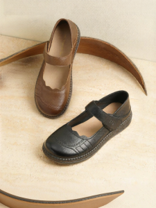 Reddragonfly | Comfort Elderly Summer New Design Leather Soft Sole Flat Shoes