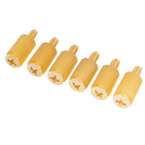 Musiclily Ultra UNC 6-32X3/4นิ้วสแตนเลสสกรูยึดขดลวด & ชูดท่อยางสำหรับสหรัฐอเมริกา/เม็กซิโก Fender กีต้าร์ไฟฟ้า Strat (ชุด6ชิ้น)