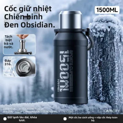 nRMEi | Bình Nước Giữ Nhiệt Dung Lượng Lớn 2000ML
