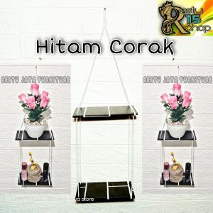 Rak Dinding Minimalis Serbaguna 2 Susun / Furniture Rak Gantung Minimalis