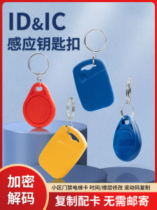 IC + ID Dual-Frequency Two-in-One Composite Keychain Empty Card 13.56 Mhz125khz Neutral Community Access Control Elevator