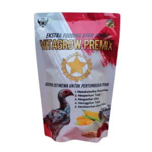 Vitamin Mempercepat proses Pertumbuhan pada Ayam VITAGROW PREMIX Pakan Tambahan Ayam Masa Pertumbuhan vitamin menguatkan Tulangan Ayam Pembentukan Postur Ayam Tinggi Besar Kuat