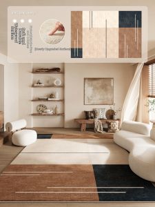 QINGGENGNONG | Retro Luxury Winter Warm Waterproof Washable Rug