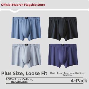 MiiOW | Mens Cotton Plus Size Boxer Shorts