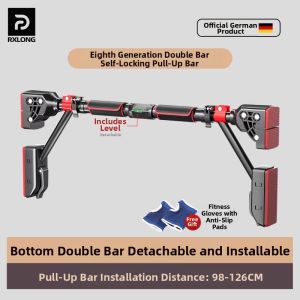 REXUELONG | No-Drilling Pull-Up Training Bar