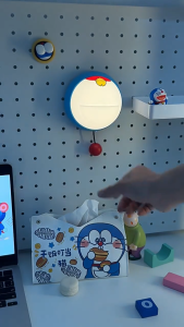 🔥[Ready Stock] Bell Clap Night Light Pull String Lamp Cute Round Bedside USB Rechargeable Lamp Lampu Tidur Malam 小夜灯