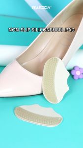 Anti-Wear Gel Heel Pad Stickers Heel Protectors Womens Cow Leather Non-Slip Shoes Pad Soft Comfortable 1Pair