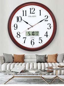 ดาวเหนือนาฬิกาแขวนผนัง20นิ้วโมเดิร์นมินิมอลปฏิทินไร้เสียงปฏิทินห้องนั่งเล่นใช้ในบ้านสำนักงานนาฬิกาควอตซ์เรืองแสง