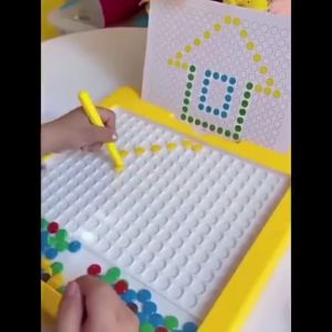 (Khổ lớn) Bảng vẽ nam châm từ tính hạt đậu mê cung.  Đồ chơi thông minh phát triển tư duy sáng tạo cho bé theo phương pháp Montessori