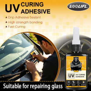 Loolifl Shadowless Glue Fast Curing Waterproof Super Strong Uv Curing Adhesive for Glass Acrylic Fish Tank Coffee Table Nail Art