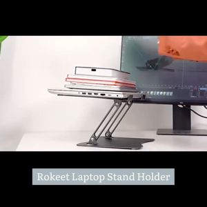 QIJIA Stand Laptop Stand Penyangga Laptop Stand Holder Lipat Adjustable Anti Slip Untuk Laptop/Notebook Laptop Stand Dudukan laptop Stand Holder Laptop Stand Laptop Aluminium Longest Stretch 300mm