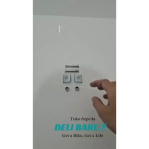 Baut + mur + klem set roda bantu samping khusus roda LAMPU sepeda anak