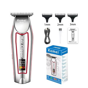 Kemei Hair Clippers KM-034 USB Rechargeable Hair Trimmer KM-1102 Electric Shaver Mens Shaving Machine Cordless Kit