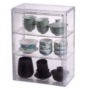 YA JIA LI JIA | Transparent Dustproof Tea Set Organizer