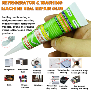 Washing Machine Refrigerator Oven Seal Special Repair Glue Silicone Soft Elastic Heat-resistant Waterproof Odorless