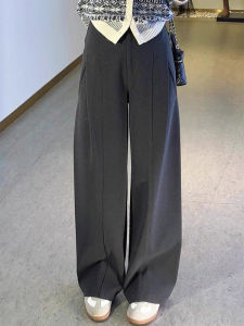 Stylish French Elegant Loose Slimming Thick Tweed Trousers