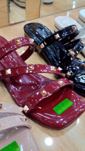 DETALENTA Sandal Wanita Kondangan Kekinian Simple Elegan / Sandal Wanita Tali Silang Korean Style