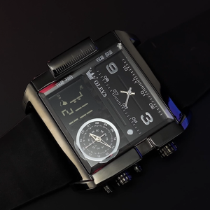 OLEVS Jam Tangan Pria Original Asli Digital Anti Air Terbaru Dewasa 2025 Multifungsi Calendar Sabuk Sport Pria Quartz