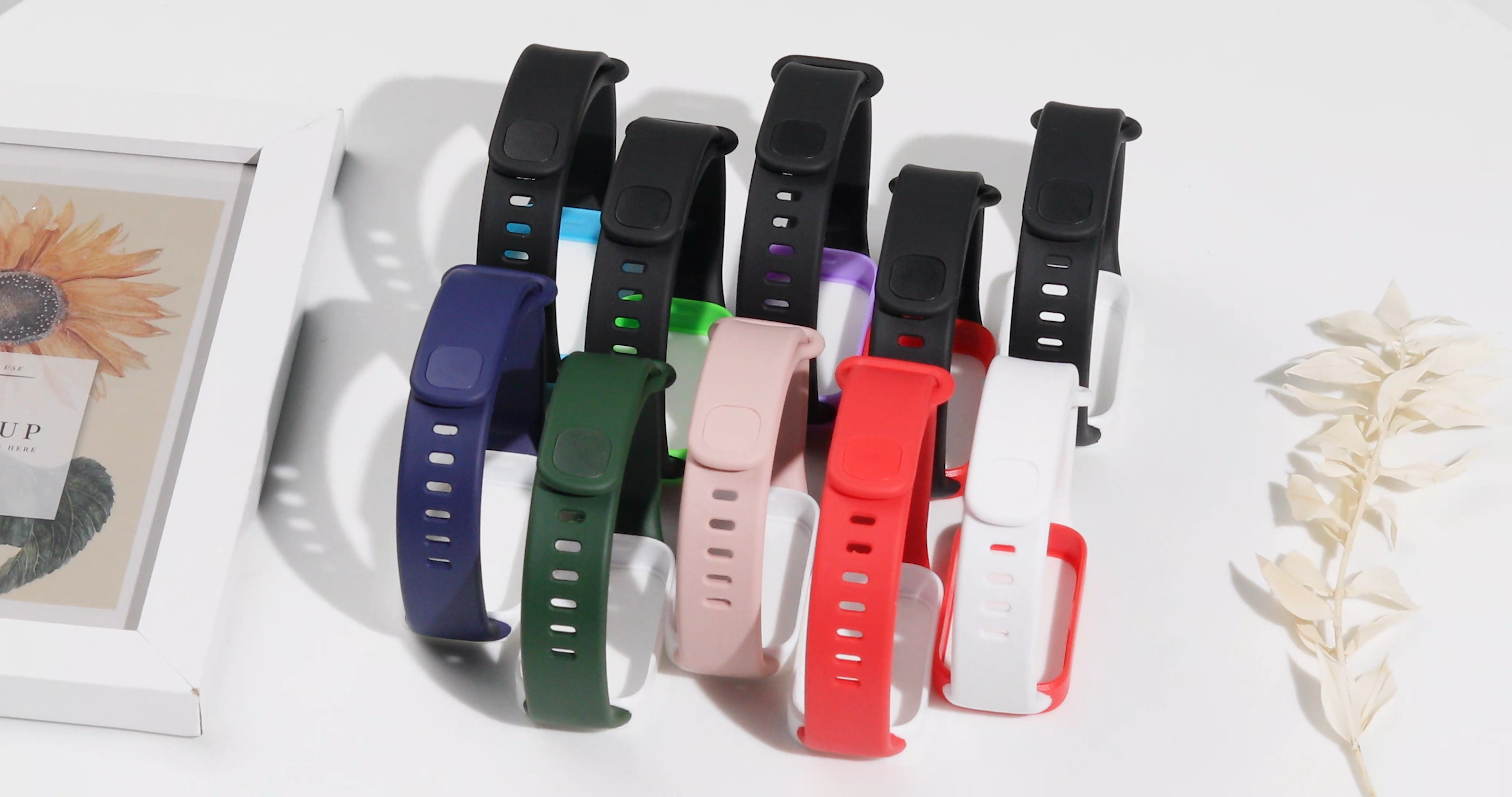 2-in-1 Protective Set for Xiaomi Band 9 Active / Redmi Band 3 - Bumper Frame Case & Sport Strap Anti-Scratch & Sweatproof