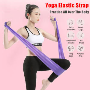 Yoga Elastic Strap Indoor Fitness Gym Slimming Exercise Band Fitness Exercise Resistance Band Yoga Pilates Stretching Belt Pilates Home Gym Stretch Elastic Band 瑜伽弹力带