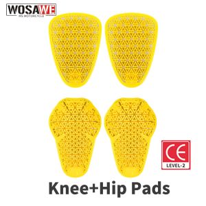 WOSAWE | WOSAWE CE Certified Moto Knee Pads Pants Insert Hip Protectors Motorcycle Trousers Protective Inside Gear Knee Guard