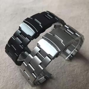 High Quality Solid Stainless Steel Watch Strap for 20mm 22mm Universal Curved End Metal Watch Band Accessories with Tool