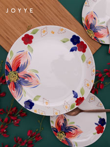 Hand-Painted Ceramic Fish Plate Deep round Dinner Plate European Style Adult Dinnerware Set Soup Plate Gift Box Set from Chaoshou