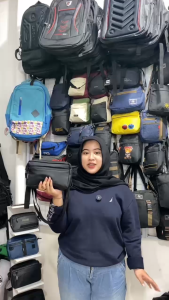 Tas Tangan 3in1 Sling Bag Clucth PEGE Zecco Pria Wanita Waterproof Anti air - PG 9083