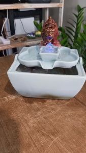 น้ำพุตั้งโต๊ะ รุ่นปี่เซียะรหัสสินค้า10510-1 น้ำตกแต่งบ้าน เสริมฮวงจุ้ยโชคลาภมงคล