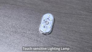 1-4PCS Touch Light for Car Led Light 6 Bright LED Beads Finger Touch Sensor Reading Lamp Gentle Illumination for Car Trunk Hood