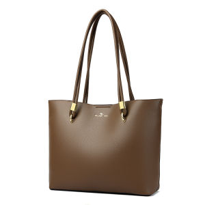 Fashionable Soft Leather Shoulder Bag Womens Large Capacity Tote Bag Commuter Underarm Versatile Handbag Kangaroo Brand