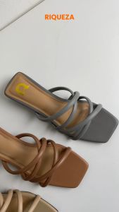 Riqueza ADARA Sandal Wanita Heels 3 Cm Hak Tahu Sendal Tali Pesta