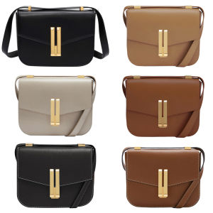 【New Arrival】 Women Stylish Crossbody Bag Adjustable Strap PU Square Shoulder Bag Simple Satchel Bag Hasp Closure for Party Vacation