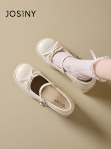 Josiny | French Style Versatile Bow-Decorated Shoes with Thick Heels