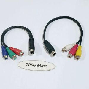 Cáp S Video ra 3 AV Cái / S Video 7 Pin ra 3 AV Cái - Dây dài 23Cm