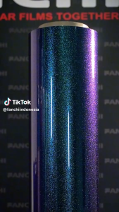 ROLL 50Cm Sticker FANCHI FC401 PET Glossy Chameleon Purple Blue / ROLL