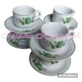 Cangkir set cangkir keramik cangkir kopi 6+6pcs. 