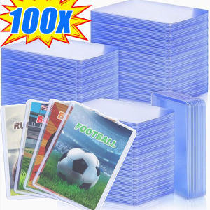 100/50 ชิ้น PVC ใส  ปลอกการ์ด / ตัวป้องกันการ์ดพลาสติกแข็ง / Kpop ตัวป้องกันโฟโต้การ์ด / ตัวป้องกันการ์ดแบบท็อปโหลดป้องกันรอยขีดข่วน / ตัวป้องกันปลอกการ์ดเบสบอล
