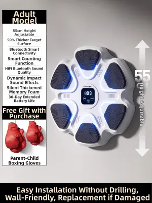 Umay | Smart Music Boxing Machine for Adults and Children with Reaction Training and Electronic Wall Target