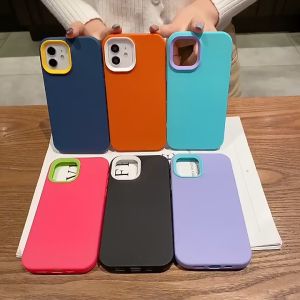 3 in 1 Phone Case For iPhone 15 Pro max 11 13 12 14 X XS XR XSMAX 8Plus 7 Plus Silicone Shockproof 11promax