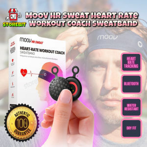 STOREBIT HR Sweat Heart-rate Workout Coach Sweatband Made by Athletes for Athletes Real-time Heart Rate Walk Tracker Waterproof Swimming Run Sensor Sport Fitness Coach Bluetooth COD Free Shipping
